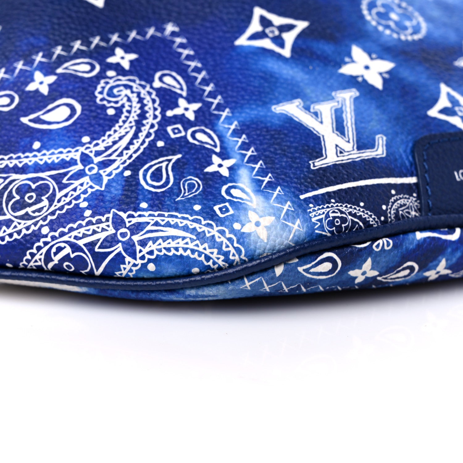 Louis Vuitton Cowhide Monogram Bandana Discovery Bumbag PM Blue 7 of 8