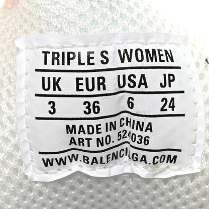 Balenciaga Fabric Mesh Womens Triple S Sneakers 36 White 9 of 13