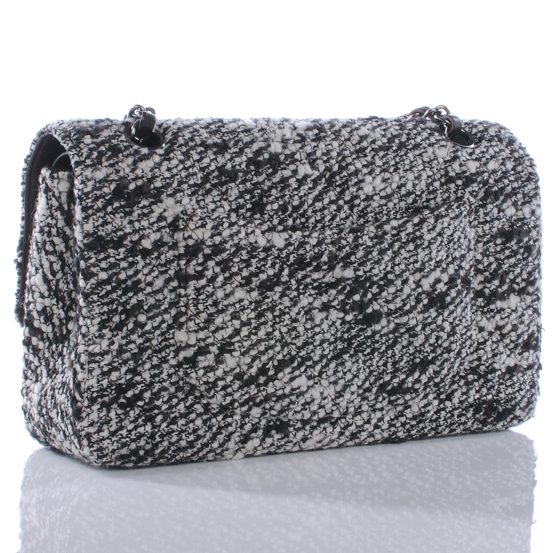 Chanel Tweed Medium Double Flap Brown 3 of 8