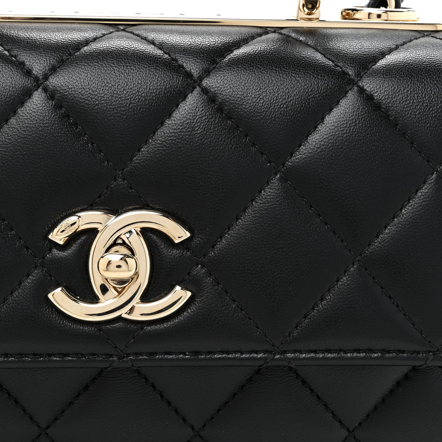 Chanel Lambskin Quilted Mini Trendy CC Dual Handle Flap Bag Black 9 of 11