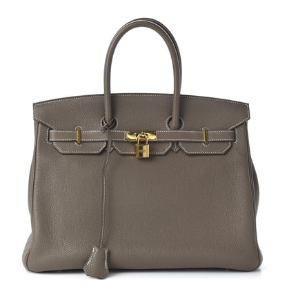 Hermes Togo Birkin 35 Etoupe 1 of 32