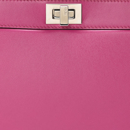 Fendi Shiny Nappa Petite Peekaboo I SEE U Satchel Magenta 8 of 10