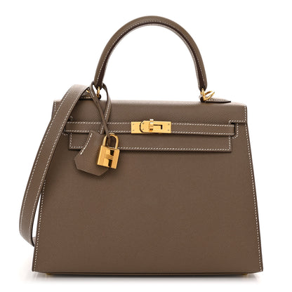 Hermes Epsom Kelly Sellier 25 Etoupe 1 of 11