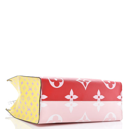 Louis Vuitton Monogram Giant Onthego GM Rouge Rose 5 of 10