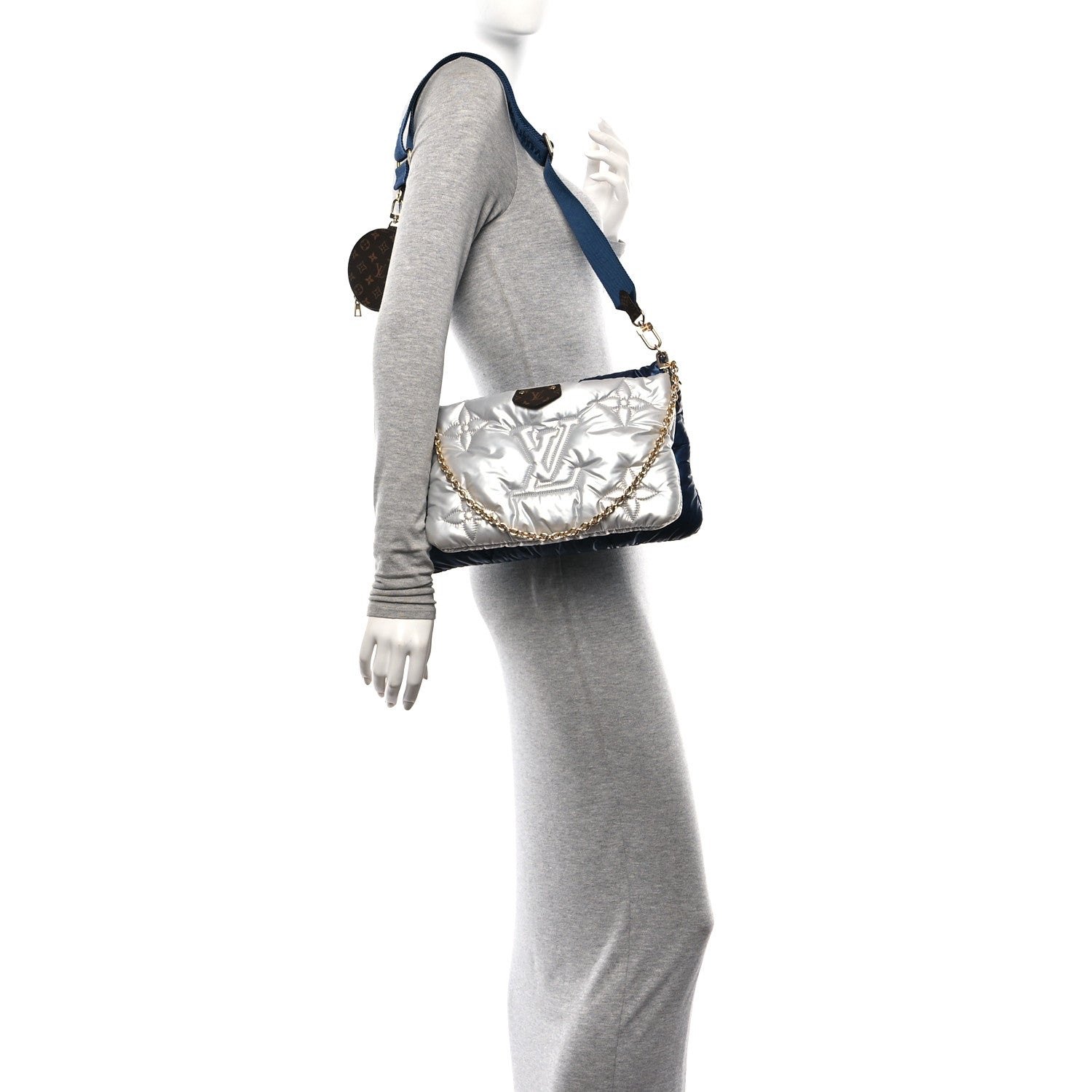 Louis Vuitton Econyl Monogram Pillow Maxi Multi Pochette Accessories Navy Silver 2 of 10