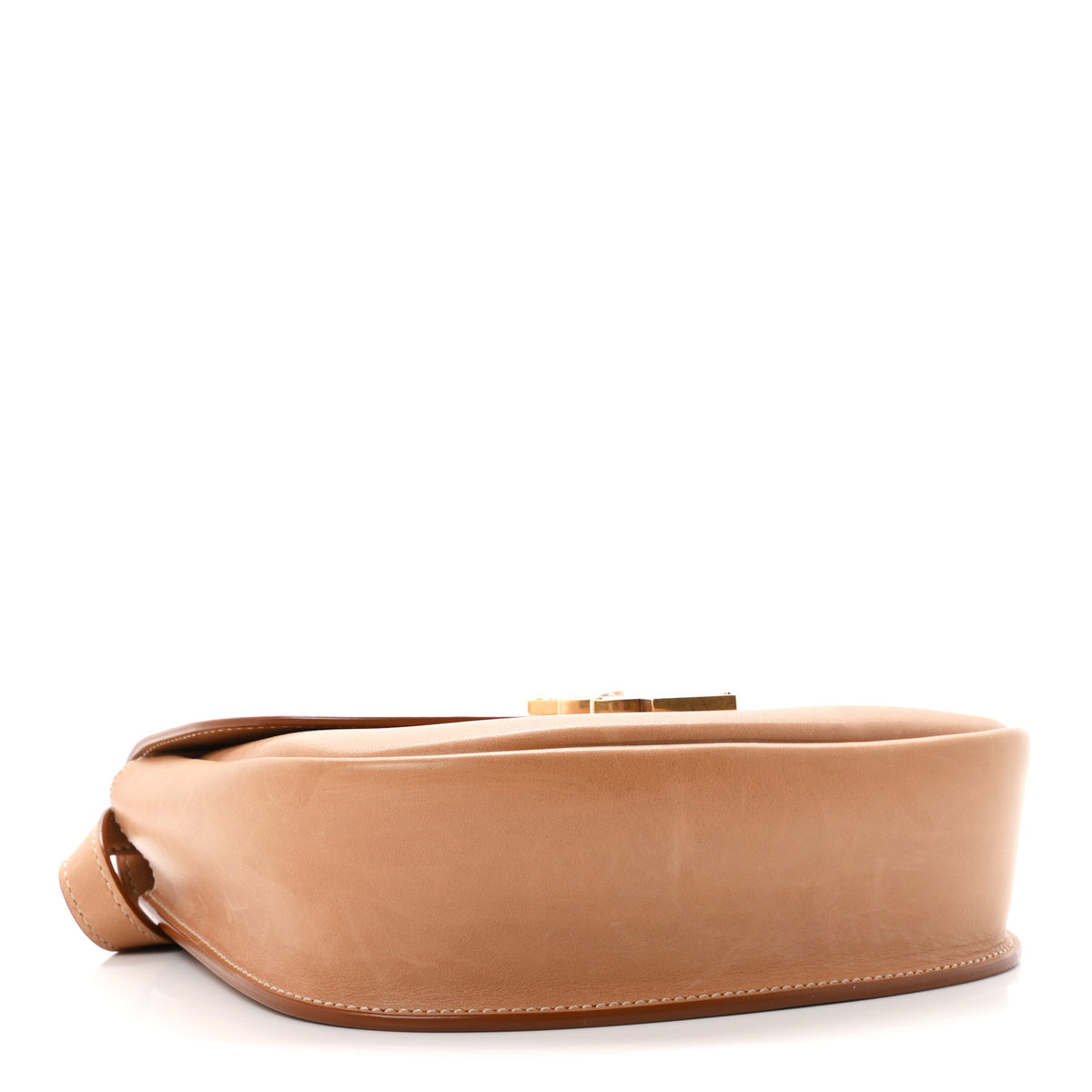 Smooth Vintage Calfskin Monogram Medium Kaia Satchel Gold