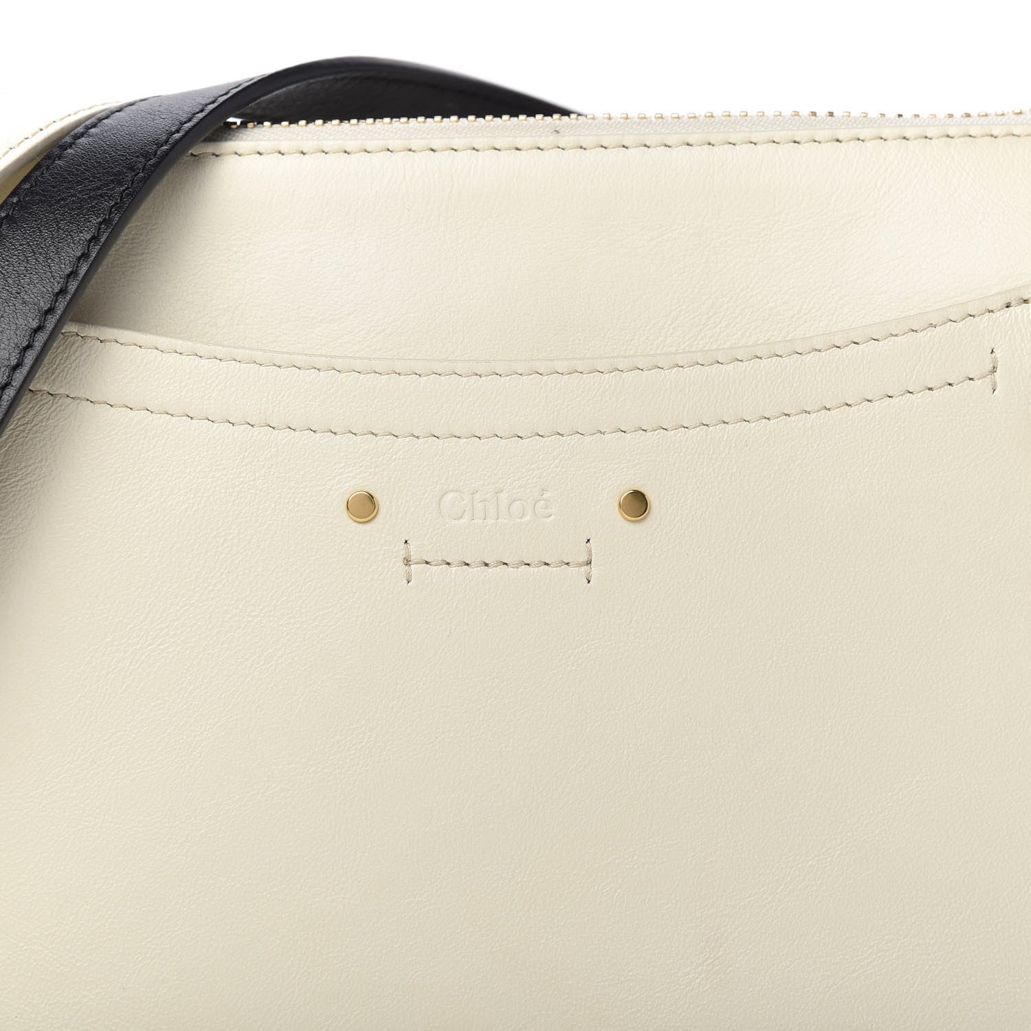 Chloe Calfskin Medium Roy Bag Natural White 10 of 10