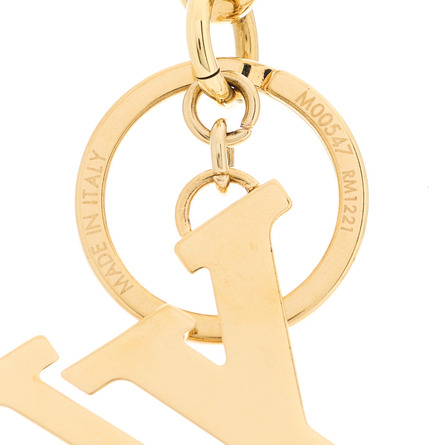 Louis Vuitton LV Nanogram Bag Charm Key Holder Red 4 of 5