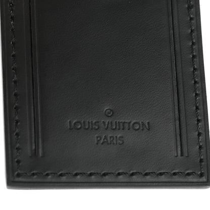Louis Vuitton Calfskin Luggage Tag Black 3 of 5