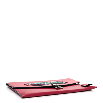 MCM Saffiano Craig And Karl Clutch Pink 4 of 15