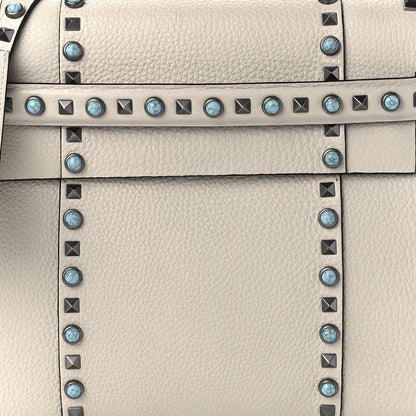 Valentino Garavani Grainy Calfskin My Rockstud Rolling Frame Bag Light Ivory 9 of 12