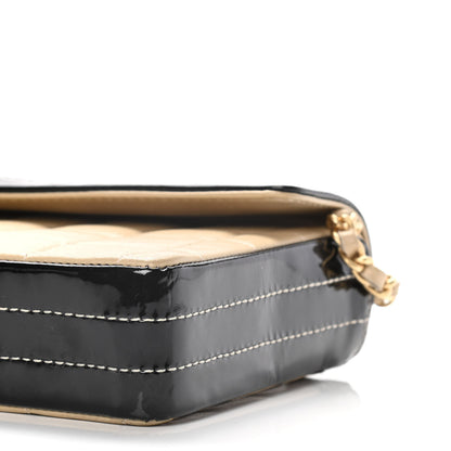 Chanel Lambskin Patent East West Chocolate Bar Flap Beige 10 of 15