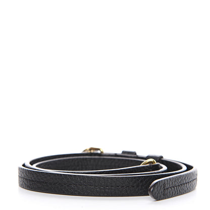 Louis Vuitton Calfskin Adjustable Retiro NM Shoulder Strap Black 2 of 3