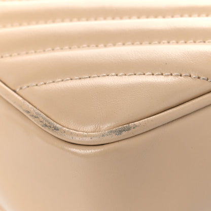 Saint Laurent Calfskin Matelasse Monogram Lou Camera Bag Dark Beige 8 of 21
