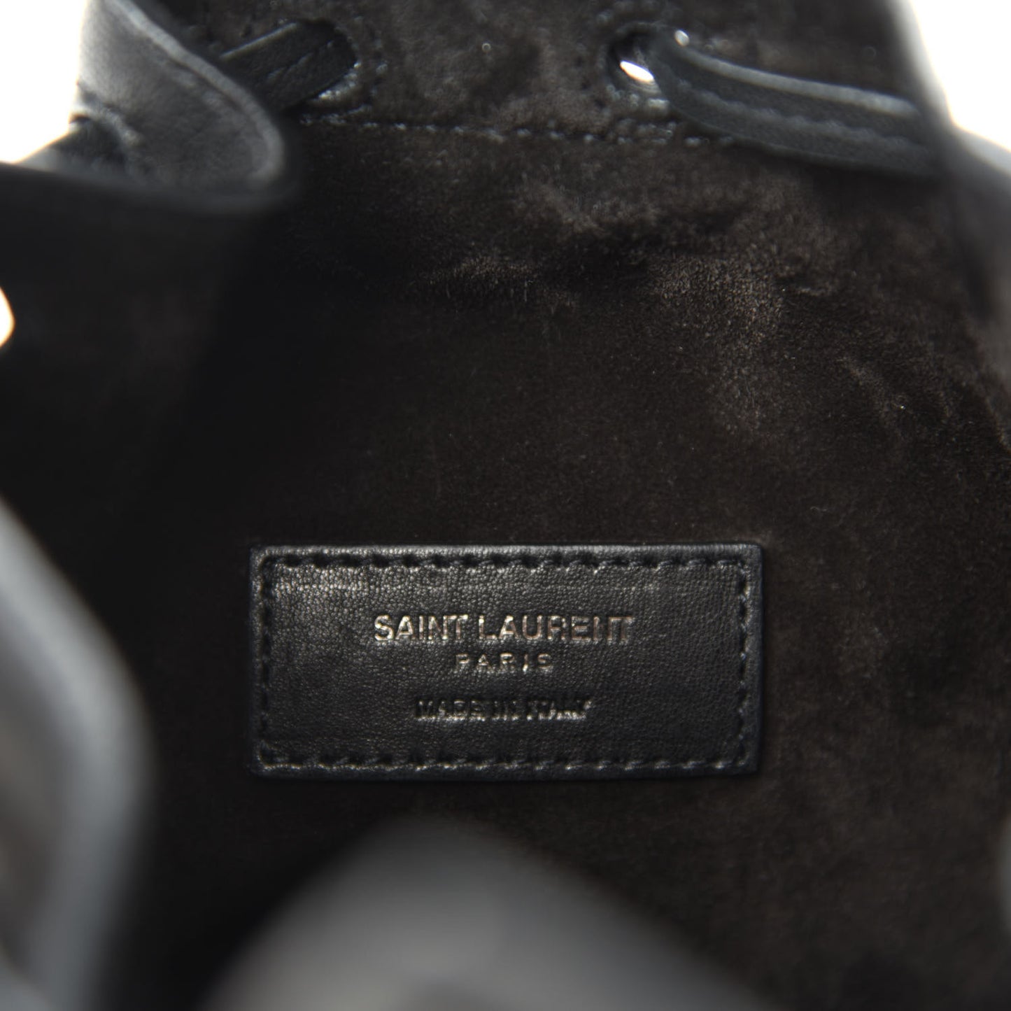 Calfskin Small Anja Bucket Black