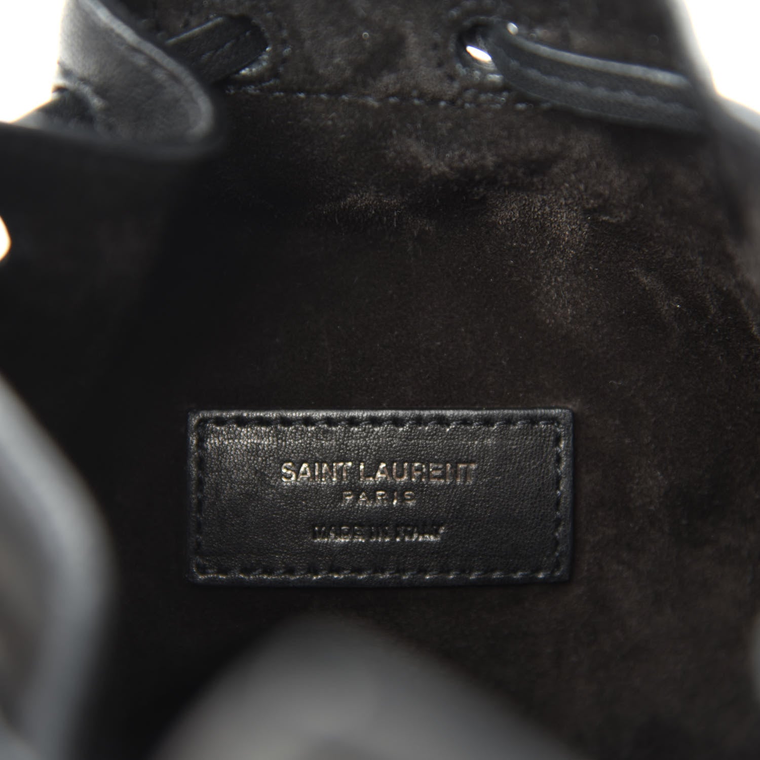Saint Laurent Calfskin Small Anja Bucket Black 8 of 10