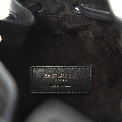 Saint Laurent Calfskin Small Anja Bucket Black 8 of 10