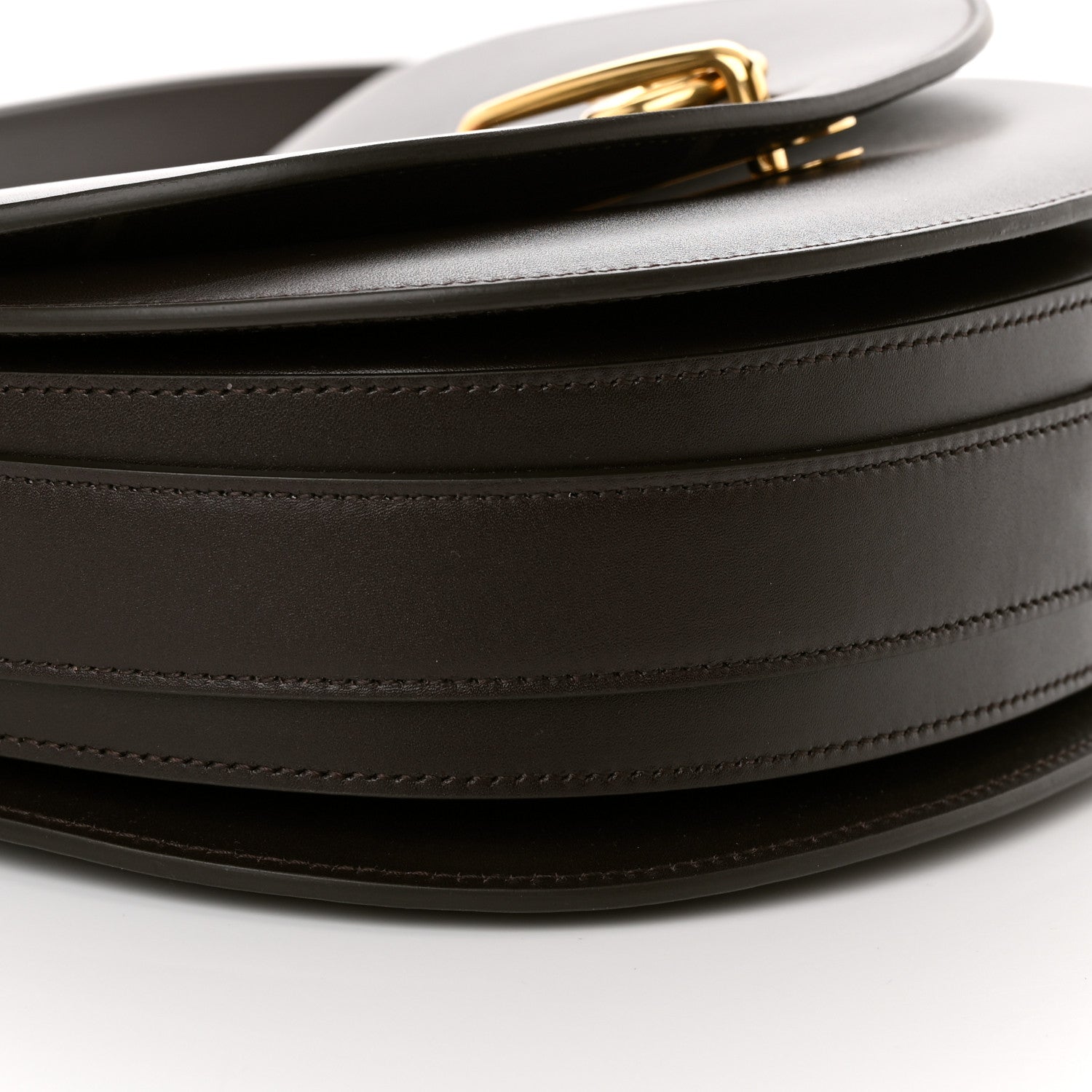 Burberry Calfskin Rocking Horse Crossbody Brown 10 of 12