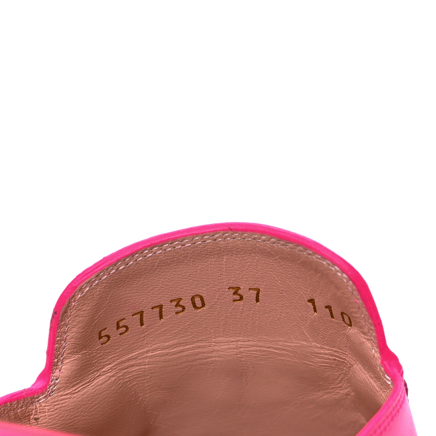 Calfskin Womens Princetown Slippers 37 Fuxia Fluo