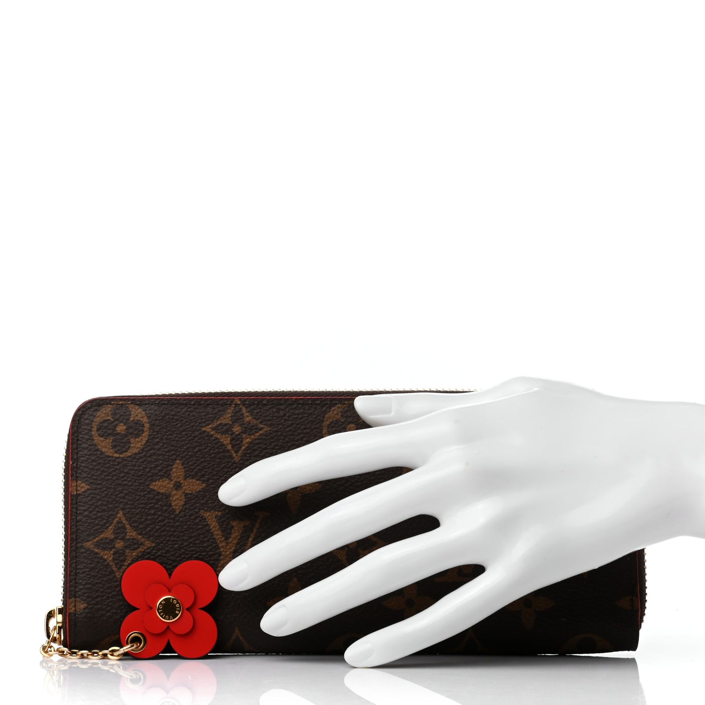 Monogram Blooming Flowers Clemence Wallet Coquelicot