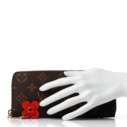 Louis Vuitton Monogram Blooming Flowers Clemence Wallet Coquelicot 2 of 7