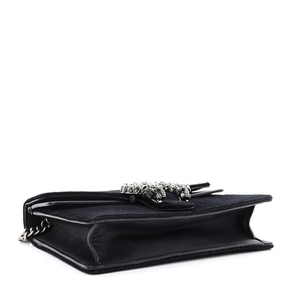 Gucci Suede Super Mini Dionysus Shoulder Bag Black 4 of 11