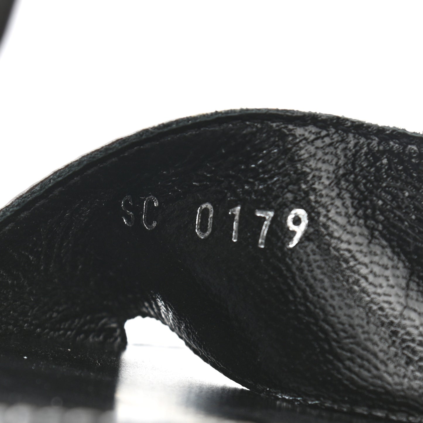 Calfskin Monogram Passenger Flat Sandals 37.5 Black