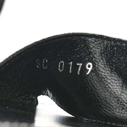Louis Vuitton Calfskin Monogram Passenger Flat Sandals 37.5 Black 8 of 8