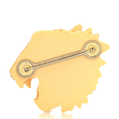 Gucci Resin Crystal Rajah Brooch Ivory 3 of 4