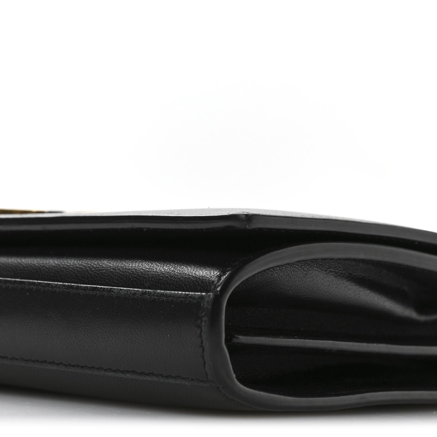 Smooth Calfskin Tri-Metal Cassandre Wallet On Chain WOC Black