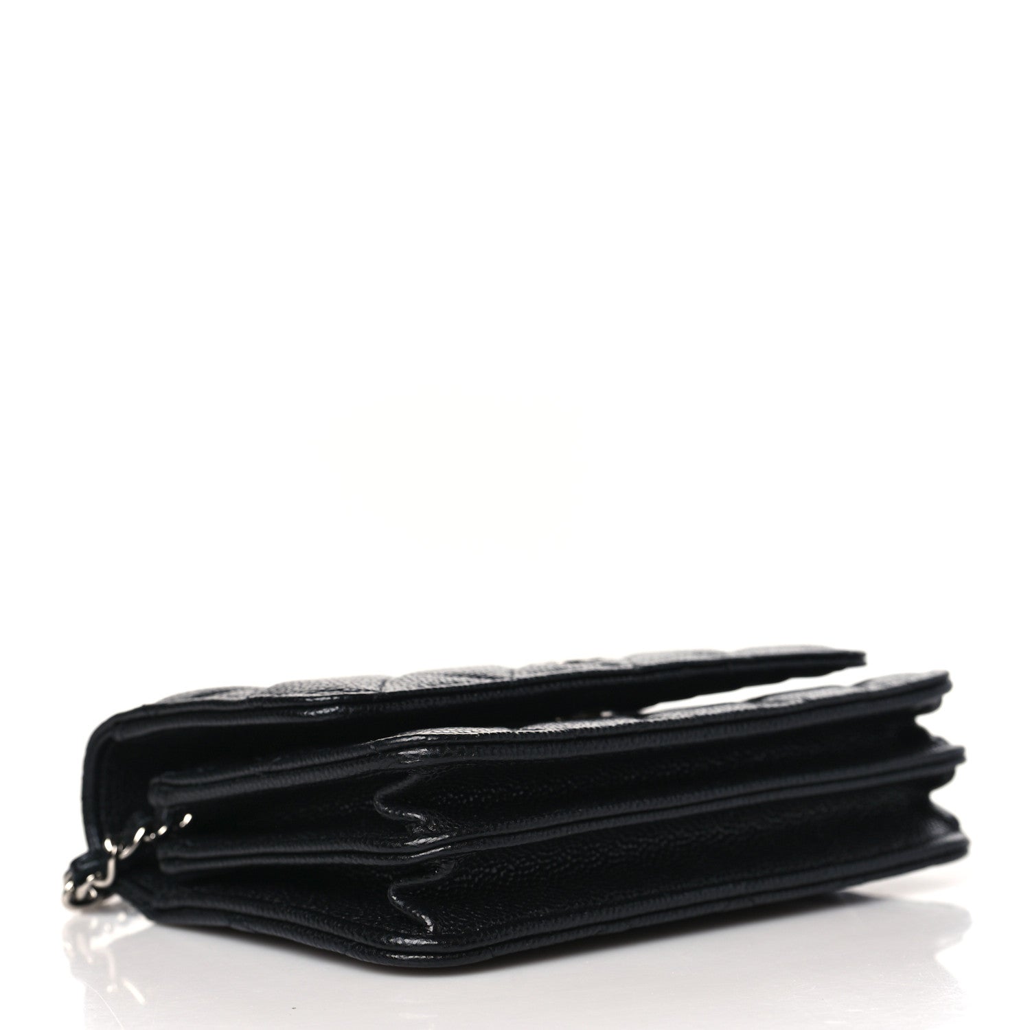 Chanel Caviar Quilted Mini Wallet On Chain WOC Black 4 of 10