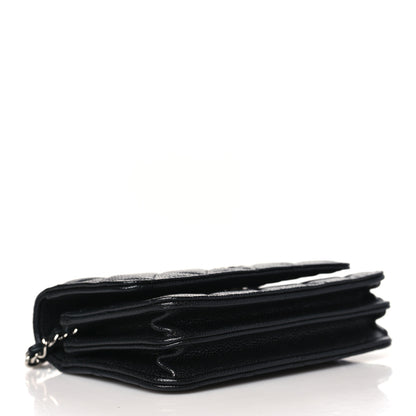 Chanel Caviar Quilted Mini Wallet On Chain WOC Black 4 of 10