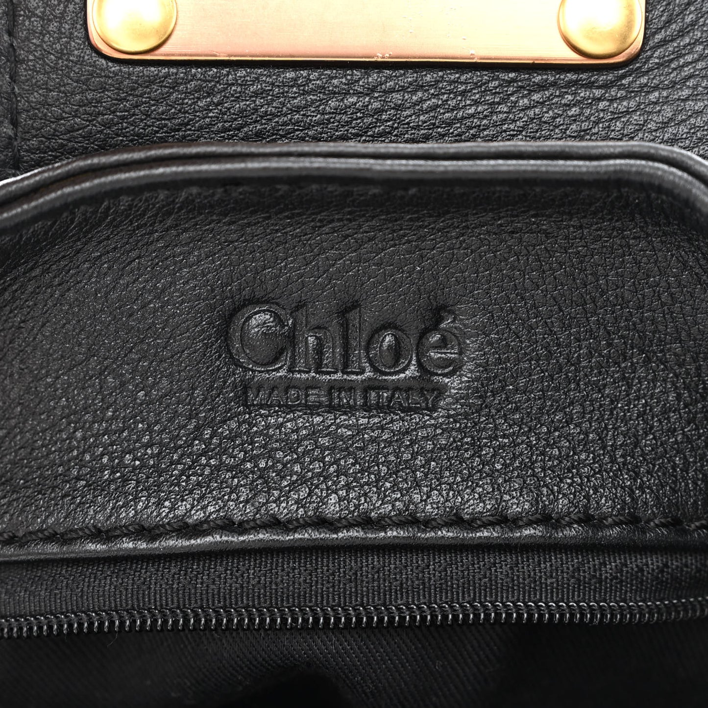 Leather Medium Paddington Satchel Black