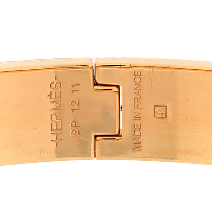 Hermes Enamel Narrow Clic Clac H Bracelet PM Marron Glace 4 of 4