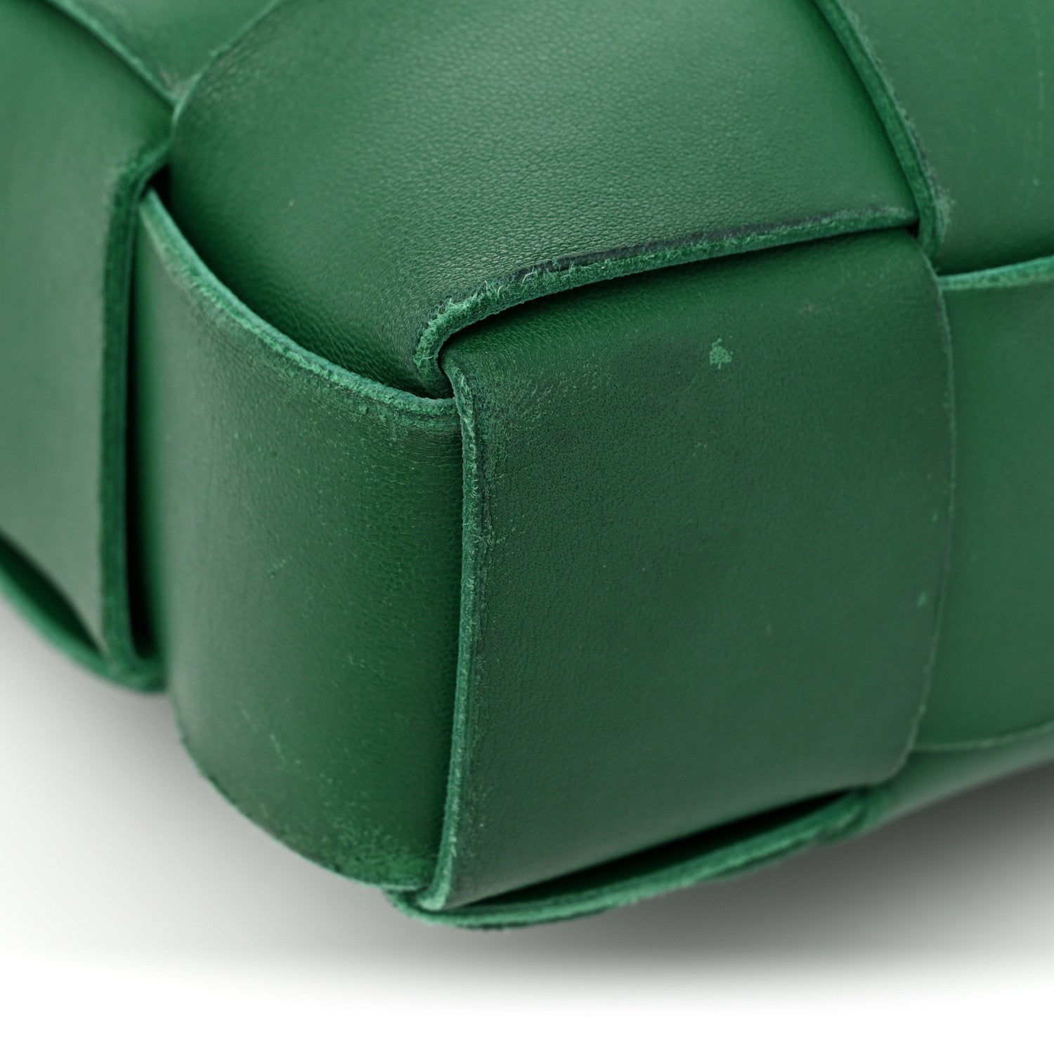 Bottega Veneta Lambskin Maxi Intrecciato Cassette Messenger Racing Green 19 of 28