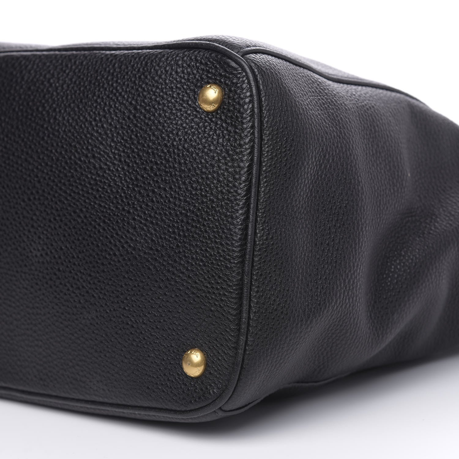 Prada Vitello Daino Tote Black 10 of 10