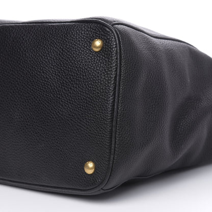 Prada Vitello Daino Tote Black 10 of 10