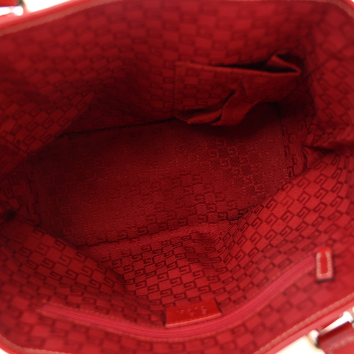 GG Plus Monogram Small Jolicoeur Tattoo Heart Tote Off White Red