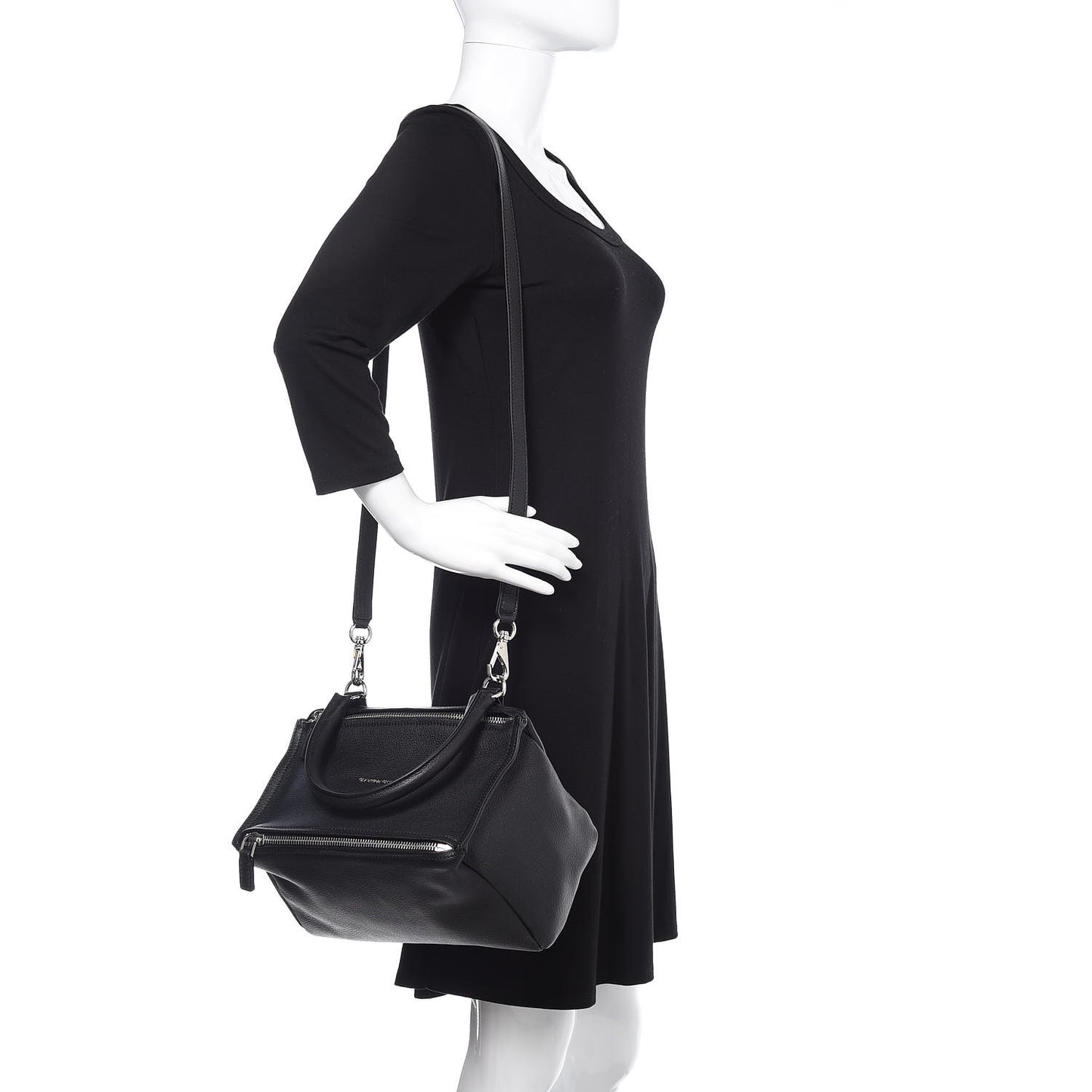 Sugar Goatskin Small Pandora Black