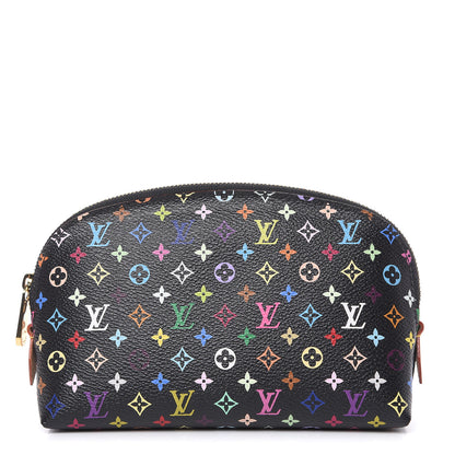 Louis Vuitton Monogram Multicolor Cosmetic Pouch Black Grenade 1 of 8