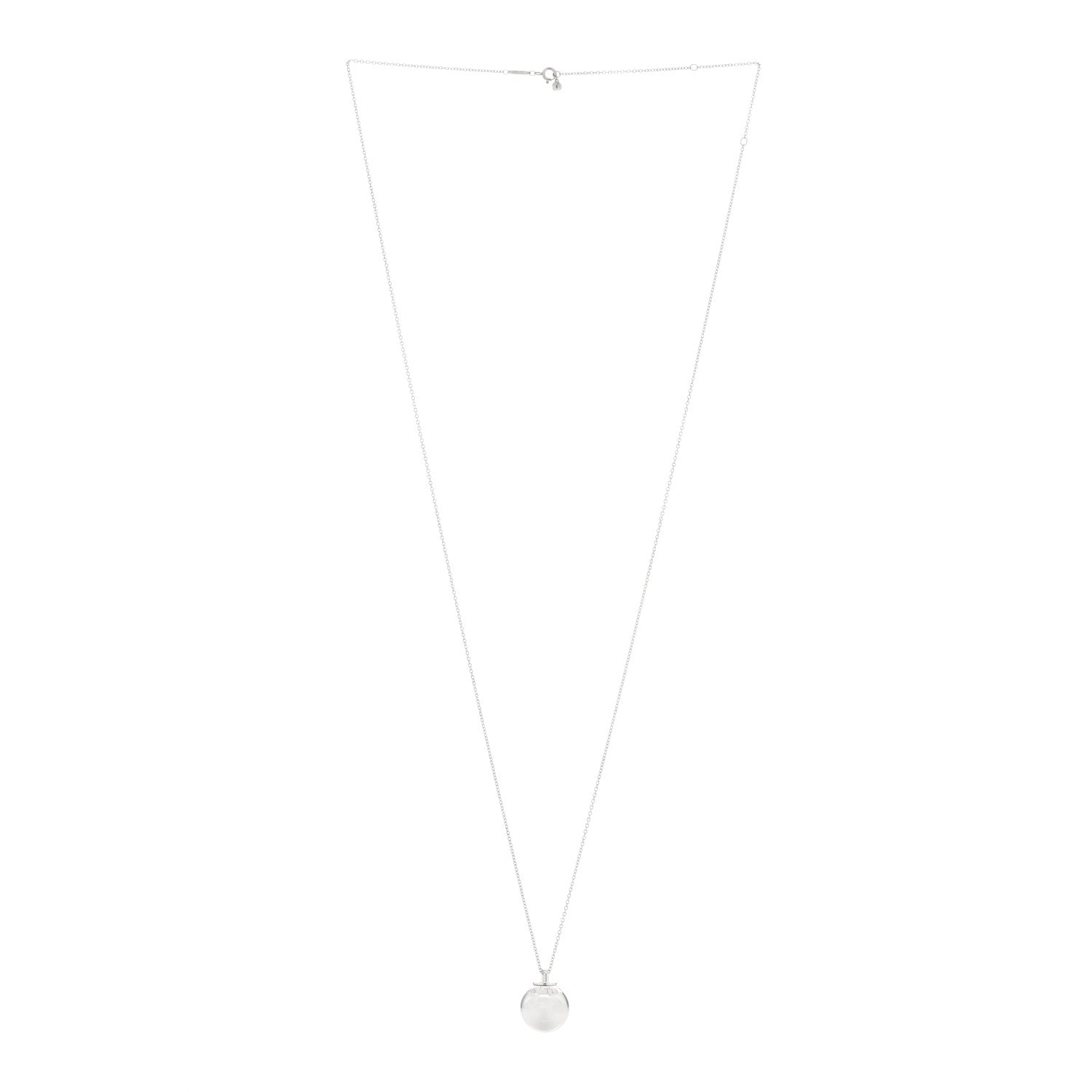 Tiffany Sterling Silver 19mm HardWear Ball Pendant Necklace 2 of 3