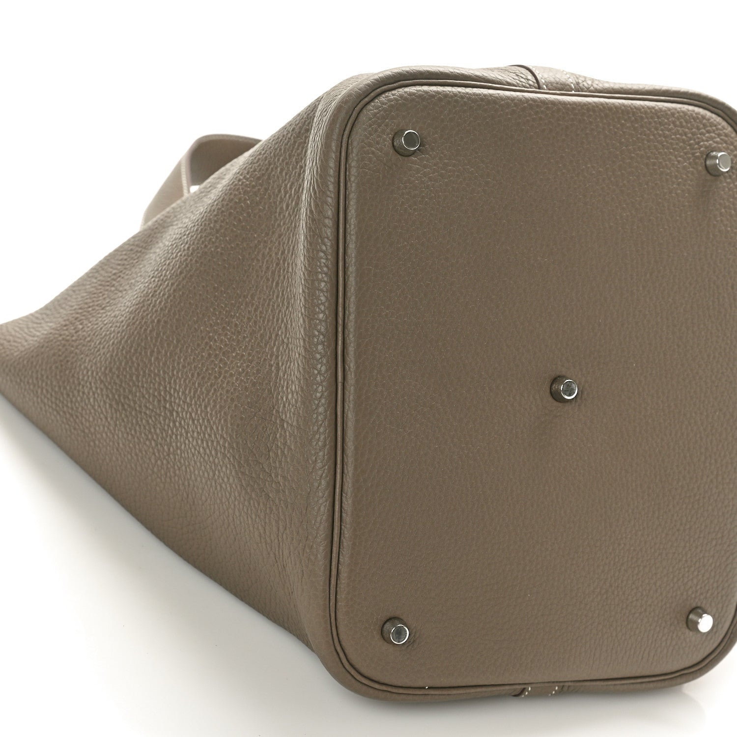 Hermes Taurillon Clemence Picotin Lock 26 GM Etoupe 8 of 9