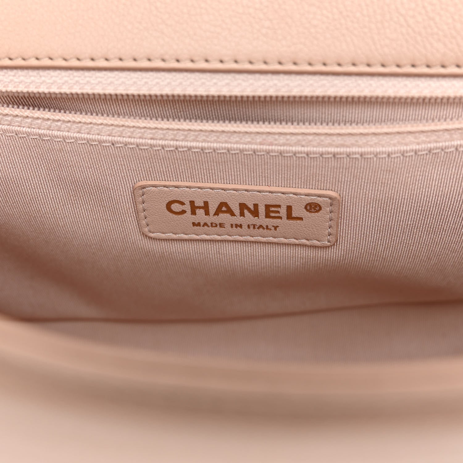 Chanel Caviar Quilted Large Studded Flap Beige 6 of 9