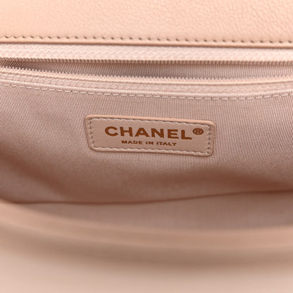 Chanel Caviar Quilted Large Studded Flap Beige 6 of 9