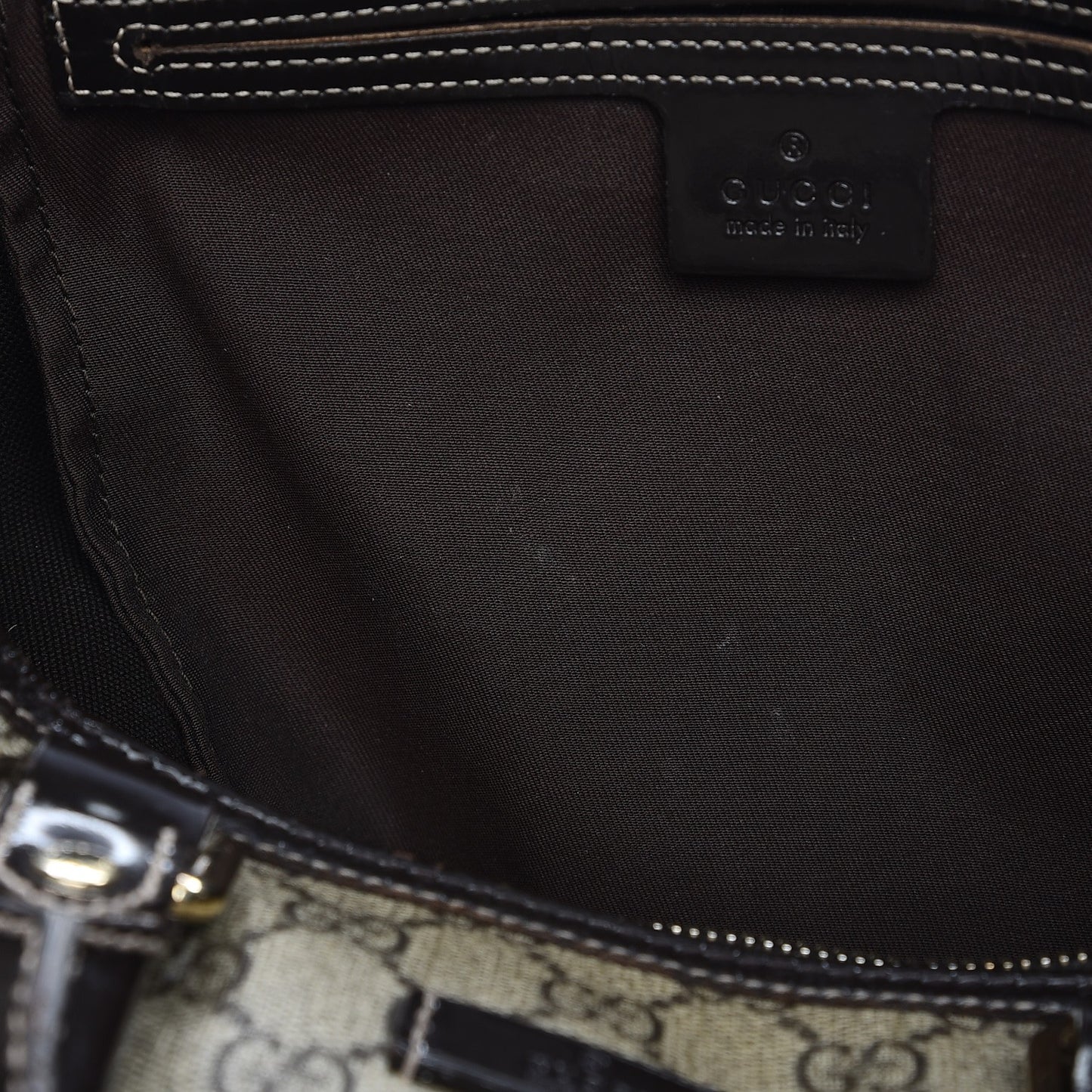 GG Plus Monogram Medium Joy Boston Dark Brown