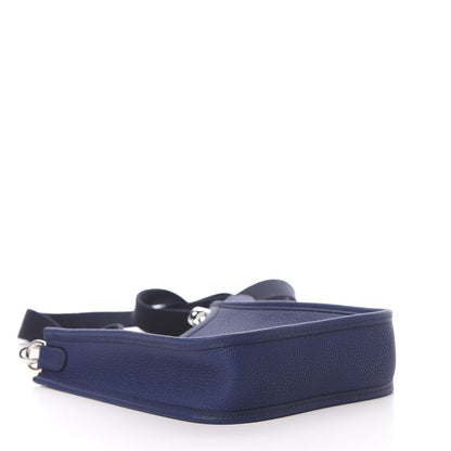 Hermes Taurillon Clemence Amazone Evelyne TPM Blue Saphir Blue Indigo 4 of 11