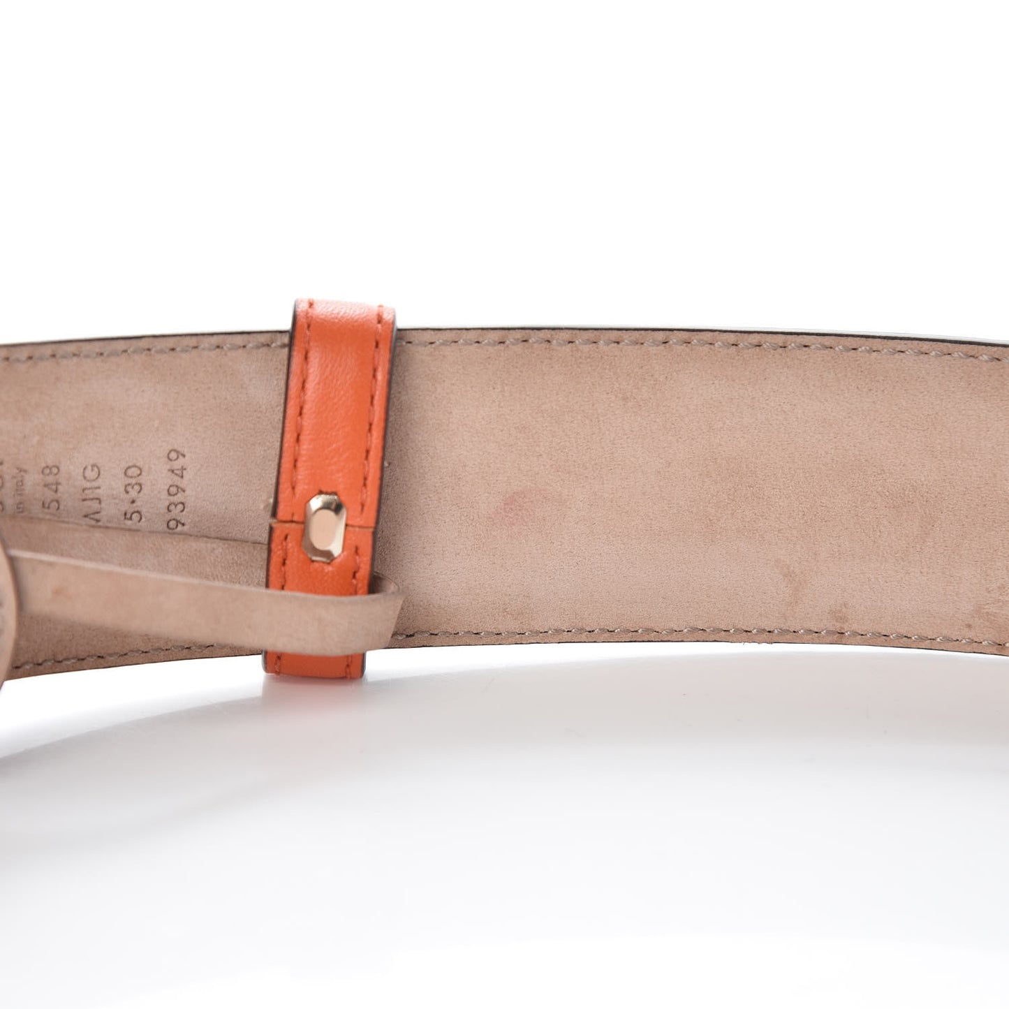 Soft Microguccissima 40mm Belt 75 30 Sun Orange