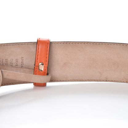 Gucci Soft Microguccissima 40mm Belt 75 30 Sun Orange 6 of 6