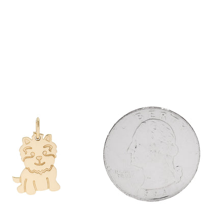 Tiffany 18K Yellow Gold New Yorkie Charm 2 of 3