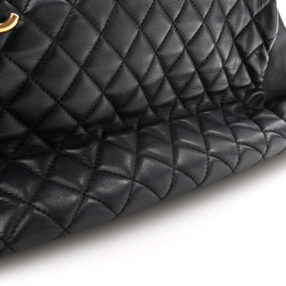 Chanel Lambskin Quilted Large Just Mademoiselle Bowling Bag Black 12 of 12